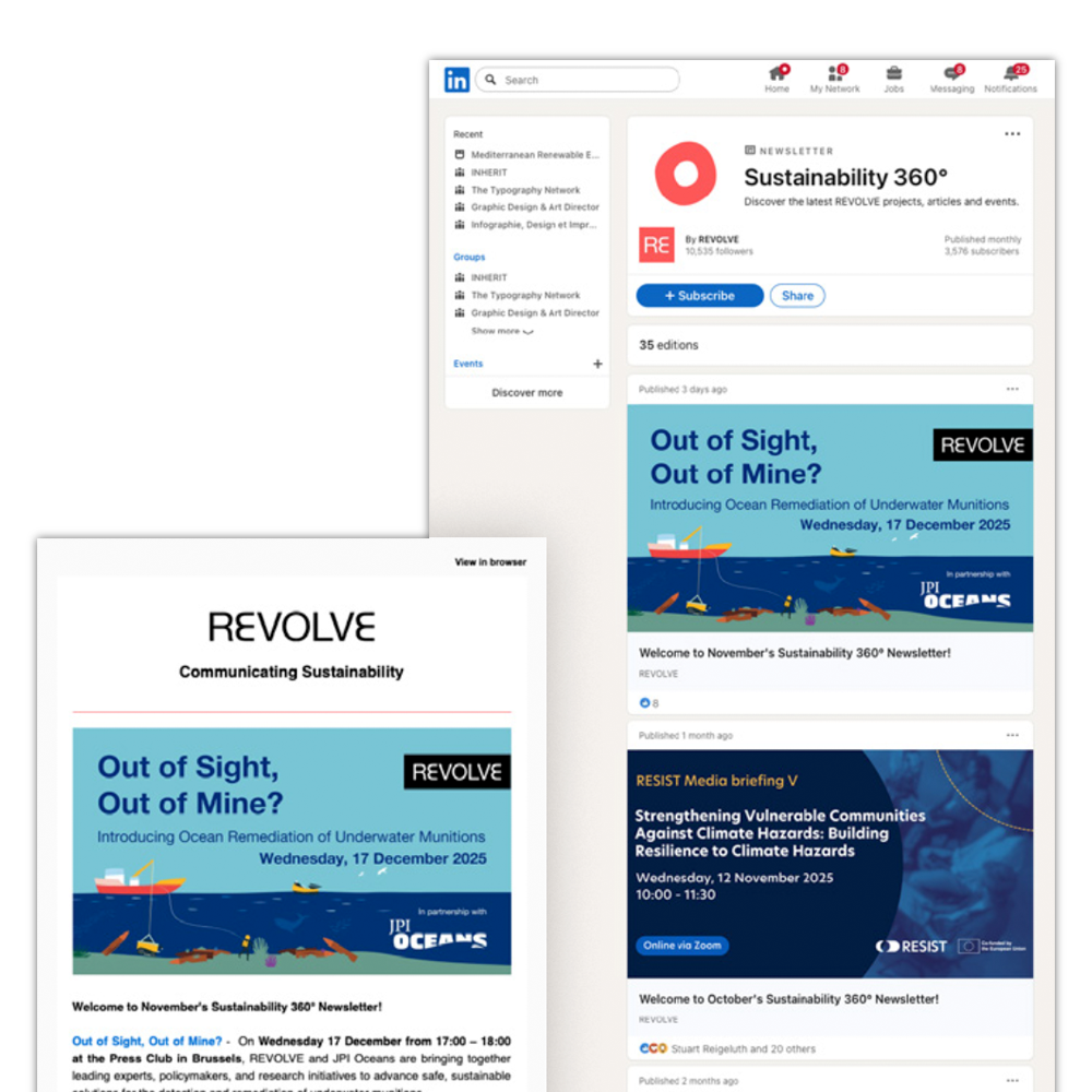 REVOLVE newsletter and LinkedIn preview
